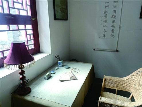 老舍纪念馆内书房陈设